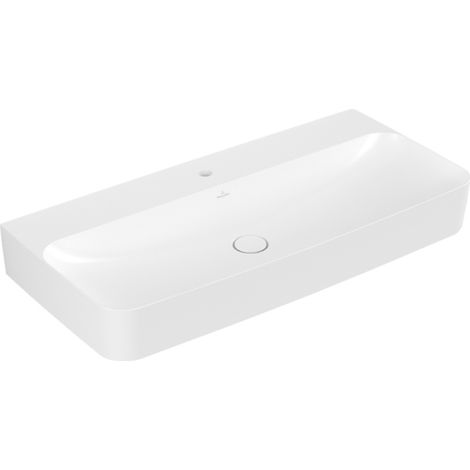 Lavabo rectangulaire VB Finion 1000 x 470 mm, 1 HL, sans trop-plein. Blanc pierre cplus (1/5)