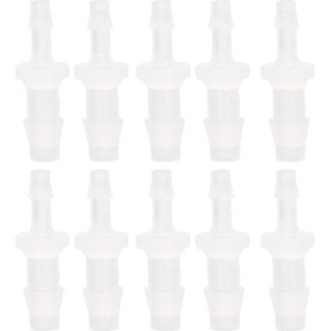 OPPWONG Raccords de Tuyau d'air, Connecteur de Tuyau PP Adaptateur de Pompe à Air d'aquarium 10 Pièces Raccord Réducteur de Tuyau pour Connexion de Tube en Silicone (3.9-6.4 Adaptateur) (1/5)