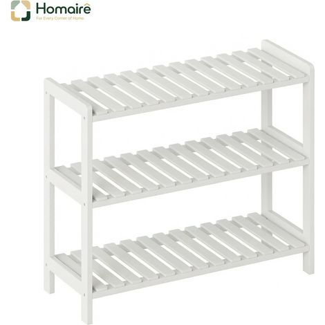 Weißes MDF-Bücherregal 70 x 26 x 57,5 cm HOMAIRE (1/5)