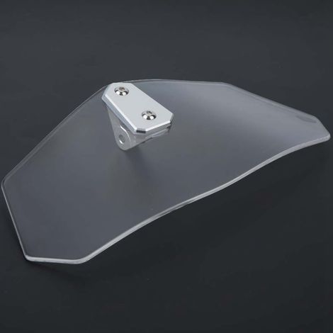 Écran Pare-brise Moto Universel Réglable Coupe-Vent (Transparent) (1/5)