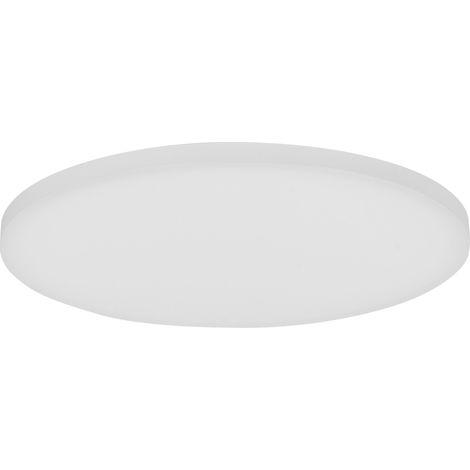 OSRAM Panneau lumineux Planon Frameless Round sans cadre en blanc avec technologie LED avancée, 28 W, forme ronde (450 mm de diamètre), couleur de lumière blanc chaud à 3000 K, boîtier en aluminium (1/5)