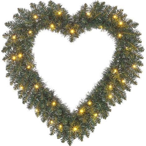 Black Box Trees Couronne de Noël LED Vert H10xl60xL60cm (1/4)