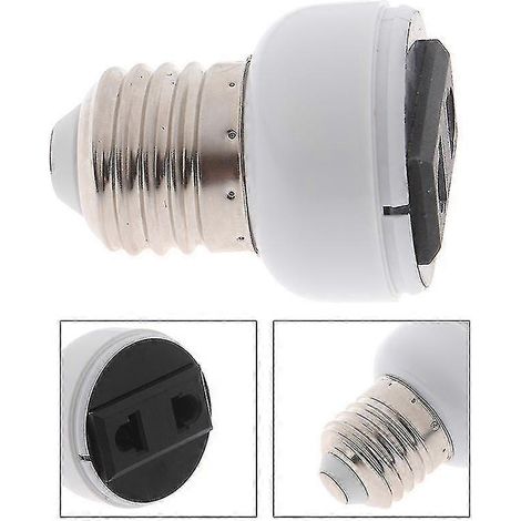 2024 1pc Douille à vis E27 pour lampe, convertisseur vers prise femelle (1/4)
