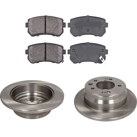 KIT FRENI POSTERIORI compatibile con KIA CEE'D 2 VOLUMI / CODA SPIOVENTE , SW, PRO CEE'D (ED) - DISCHI + PASTIGLIE OEM: FDB4408, FDB1956 / 17910 /SOSTITUZIONE DIRETTA/BASSA POLVERE/SILENZIOSO (1/5)