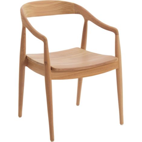 Silla de comedor marrón de madera cálida Light & Living Palos (1/4)