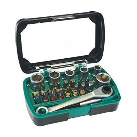 Set 24 puntas de atornillar y llaves variadas incluye carraca HIKOKI 750362 (1/5)