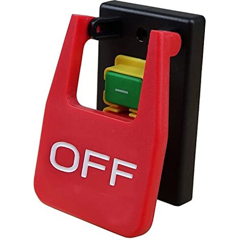 Interrupteur magnétique à palette 120 V, 9 A, grande palette au genou pour outils électriques, compatible avec scie circulaire, table de défonceuse, perceuse à colonne, scie à table, scie à ruban et a