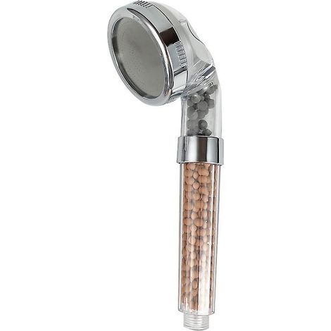 pommeau De Douche Filtre Ionique, 24x8cm , Pommeau De Douche Haute Pression, Boule De Pierre Purifiant Le Chlore, Pour Spa Cheveux Secs Et Peau (1/5)