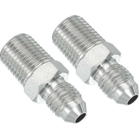 Adaptateur De Tuyau Connecteur 7/16" Mâle 37°Flare 2 Pièces (1/5)