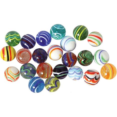 Billes Verre - 20 Pièces - Diamètre 16 mm - Décoration DIY - Remplissage Vase Aquarium Déco Table Jardin - Colorées (1/5)