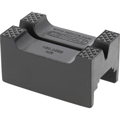 Kstools – Support en caoutchouc pour chandelles d'essieu – Surface d'appui 42/30 mm – Antidérapant optimal – Modèle robuste (1/4)