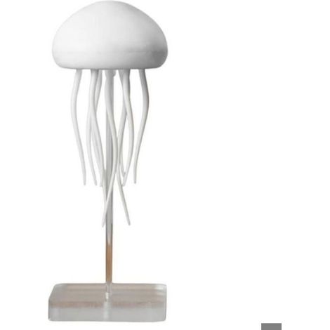 Lampe Méduse - 9 Tentacules Flexibles - Commande Vocale et Sonore - Dégradé RVB - Rechargeable USB-C - Lampe de Chevet Ambiance Océanique - 1 Pièce (1/4)
