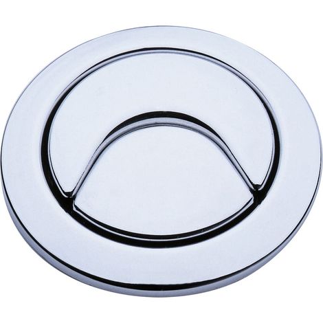 Siamp – Bouton poussoir 36A pour mécanisme de chasse – Finition chromée – Plaque de commande WC – 34364620