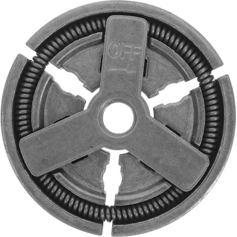Embrayage de Tronçonneuse Filetage M10 Accessoire Robuste en Acier Argenté , Pièce de Remplacement et Spécification à Filetage Inversé Compatible Tronçonneuses à Essence (1/5)