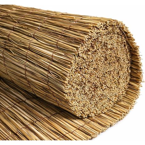JARDIN202 - JARDIN202 - Cerramiento de Junco Natural Tejido Halong  Multivarilla  95% Ocultación y Privacidad Premium  1x5m ()  1x5m  1x5m -