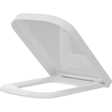 Square 350mm Quick Release Soft Close Toilet Seat (1/5)