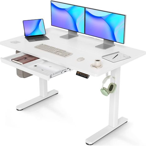 Höhenverstellbarer Schreibtisch 120x60 cm Elektrisch Standing Desk (1/5)