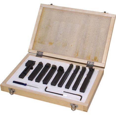 Kit 9 utensili per tornio ferro metallo 12 mm Holzmann 9tlg12 (1/2)