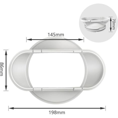 Interface de buse plate de tuyau d'échappement de chaleur de climatiseur Mobile 130/150mm accessoires généraux (1/4)