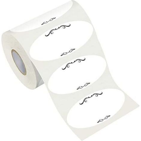 600 etiquetas reutilizables, estampadas y autoadhesivas, de 2 x 1 pulgada, impermeables y resistentes al aceite, aptas para recipientes de alimentos, cocina, restaurante y despensa. (1/4)