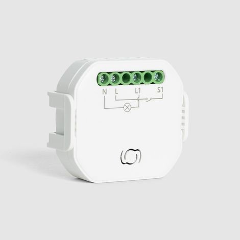 Schalter Mini Wifi Kompatibel mit konventionellen Schaltern Weiß