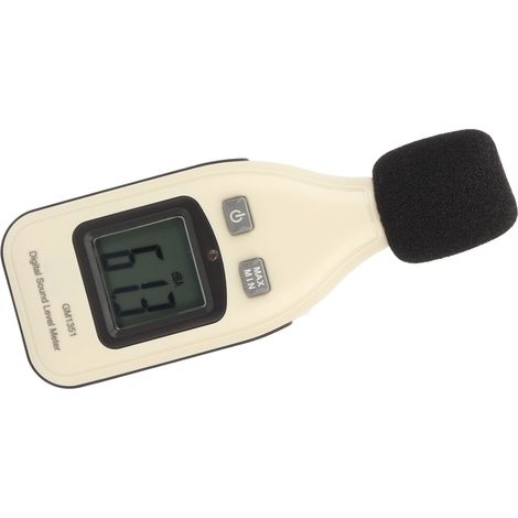 Digitales Schallpegelmessgerät 30-130 dB, 0,1 dB Genauigkeit, hintergrundbeleuchtetes LCD-Display, tragbares Schallpegelmessgerät (1/5)