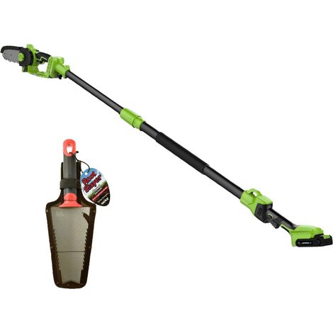 PACK Motorsäge 2in1 - Mit handgeführtem RootSlayer - VENTEO - Teleskopstiel - Elektrische Kettensäge - Multitools Garten - Leichtgewichtig/einfach zu bedienen - KOSTENLOSE Nylonhülle