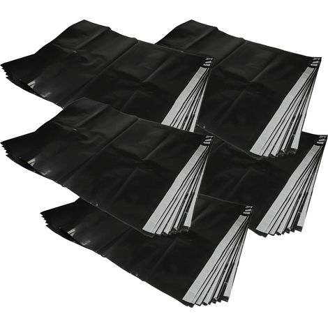 vhbw 50x sacchetto compatibile con Bosch GAS 1200 L, 35 L AFC, 35 M AFC, 35 L SFC+ aspirapolvere - plastica, 9,2cm x 7,05cm nero