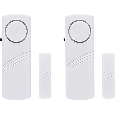 Lot de 2 alarmes de porte pour la sécurité de la maison, alarmes de porte fenêtre, alarmes de fenêtre, alarmes anti-cambriolage de protection DIY pour la maison, le bureau (1/5)