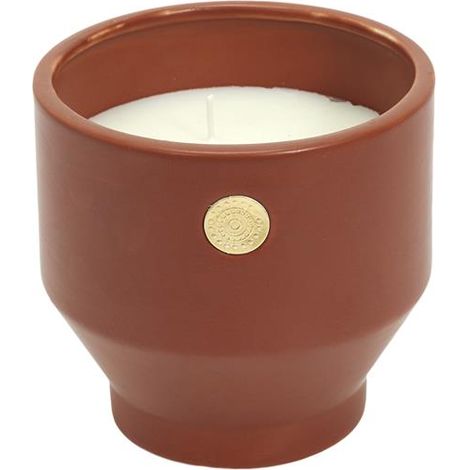 Bougie - HOME DECO FACTORY - Parfumée - Ciment Ocre - Marron (1/5)