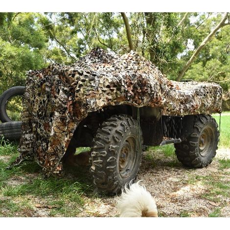 150D Tarnnetz für Jagd, Sonnenschutz, Dekoration, Einzäunung, Partys, 23 m (1/4)
