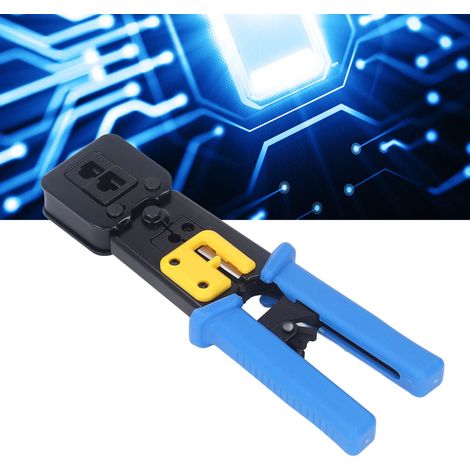 Outil réseau multifonctionnel pour dénudeurs de câbles RJ45 traversants, 50 pièces avec capuchons de protection et capuchons de protection. (1/5)