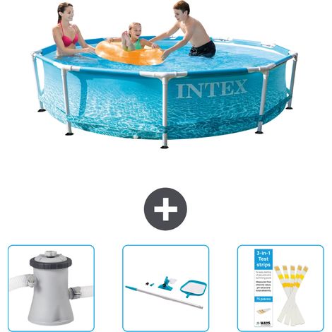 Piscine Intex Cadre Rond - 305 x 76 cm - Inclus Accessoire CB82 (1/5)