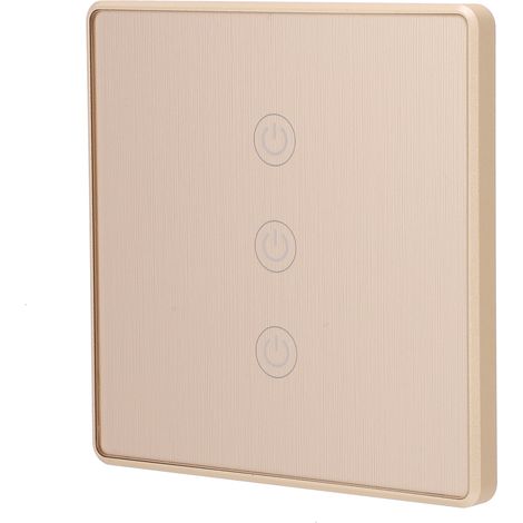 Interrupteur tactile intelligent, télécommande sans fil dorée, norme britannique, 800 W, 95-240 V CA, 10 A (1/5)
