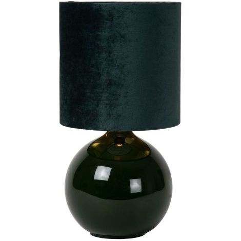 Lampada da tavolo in vetro con paralume verde E14 Esterad Lucide