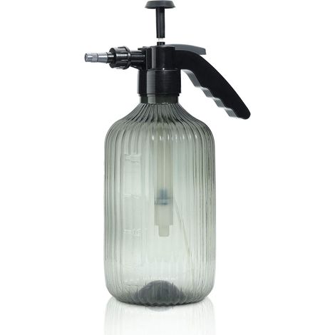 Annaffiatoio spesso in acciaio inox spazzolato da 2 litri, beccuccio lungo, mini vaso per bonsai, fiori e piante (grigio) (1/4)