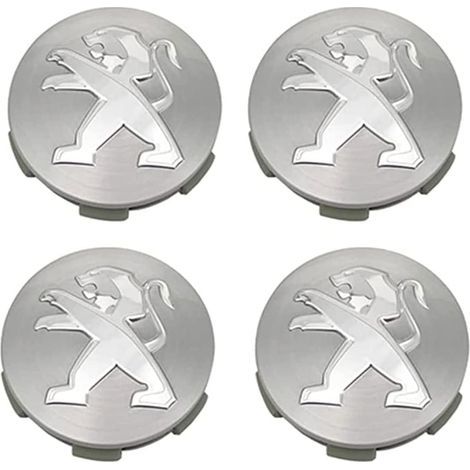 Cache-moyeux avec 4pcs 60mm pour Peugeot 3008 307 408 308S 508L 4008 Course Centre de Roue de Voiture Capuchon Capuchon Côte de Voiture Badge Stickers Emblème Capuchons de Moyeu de Roue,A (1/5)