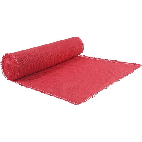 Rouleau de jute 50 x 1500 cm Rouge vidaXL