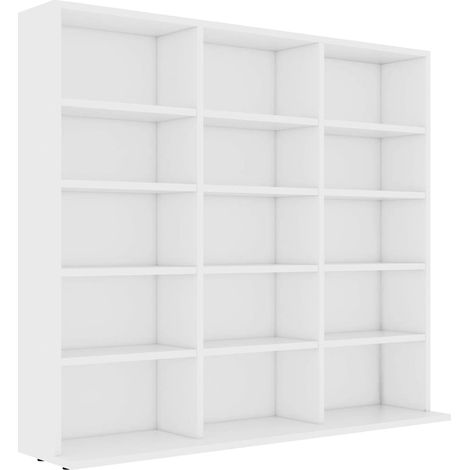 Maison Exclusive - Armario para CDs madera contrachapada blanco 1 (1/5)