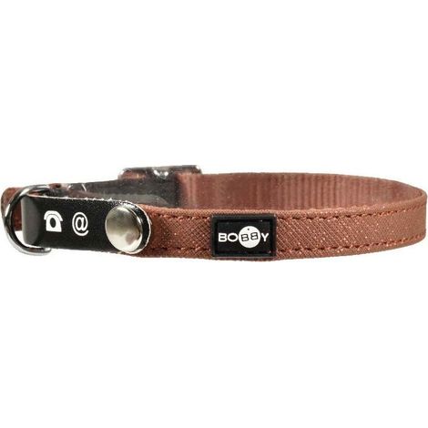 Collare rosso in nylon glitterato con linguetta per indirizzo modello Glitter per gatti