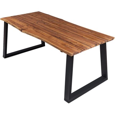 Esstisch 170x90x75 cm Massivholz Akazie