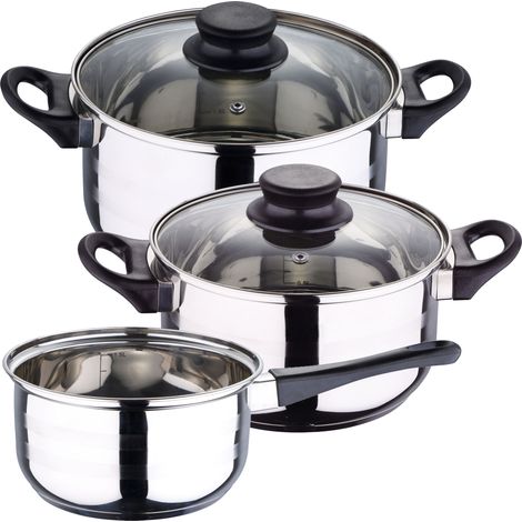 Batería de cocina 5pc acero inoxidable (1/5)