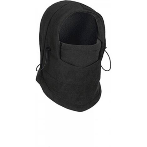 Cagoule Masque, Hiver Coupe-Vent Moto Cyclisme Thermique Cagoule en Polaire, Multifonctionnel Couverture de Visage de Ski, Capuche Moto Chapeau Cache-Cou, Taille Univers (1/5)