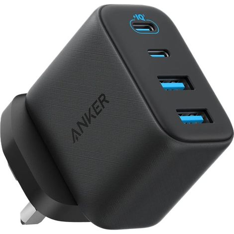 Anker Zolo Dual USB-A + Dual USB-C Cargador Rápido 50W Negro