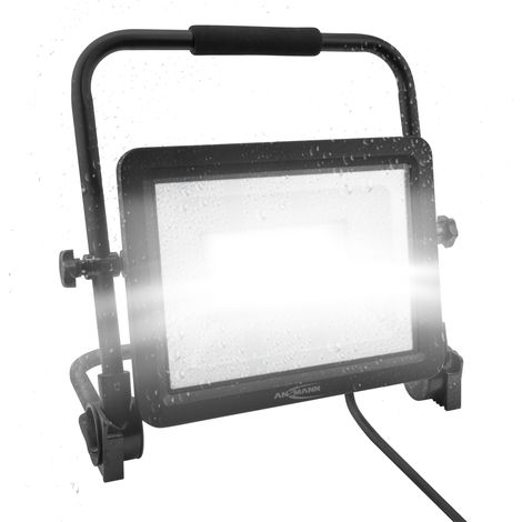 ANSMANN LED Baustrahler, mit Kabel, robust, sehr hell, 100 Watt,12000lm (1/5)