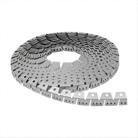 Bande de fixation à trois dents pour rembourrage incurvé, adhérence optimale pour meubles, chaises, canapés, finition des bords sur accoudoirs incurvés, partie arquée (1/5)
