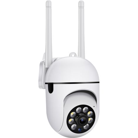 Système de caméra WiFi intelligente 1080P Caméra de surveillance sans fil Vision nocturne rotative à 360 ° Conversation bidirectionnelle APP Télécommande Caméra sans fil pour la ma (1/5)