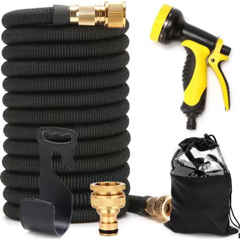 Tuyau d'arrosage extensible de 22,5 m avec buse de tuyau multifonction, kit de tuyau d'arrosage télescopique, tuyau d'arrosage flexible (1/5)