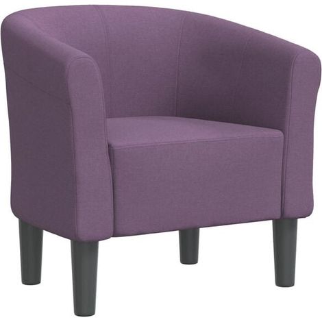 Fauteuil convertible en tissu violet (1/5)