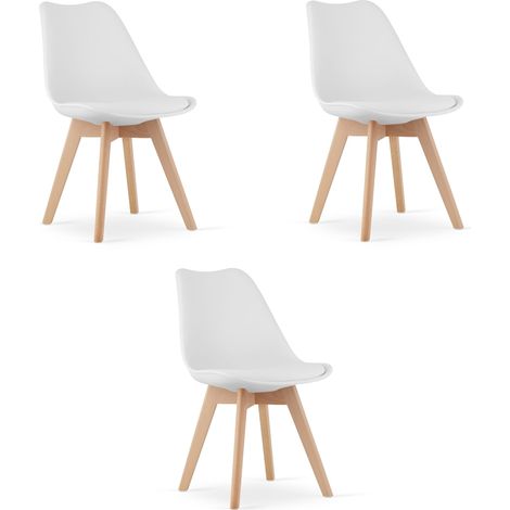 Chaise Mark blanche x 3 (1/5)